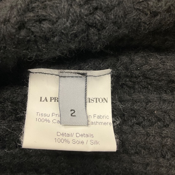 LA PRESTIC OUISTON BLACK CASHMERE KNIT TURTLENECK SWEATER - Picture 5 of 7